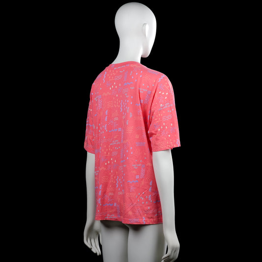 T-shirt - Pink & Light Blue - Size XL