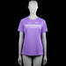 Craft - T-shirt - Purple - Size M - Purple short-sleeve T-shirt with a round neck and straight hem. Features white text prints on the front and back and a small print on the sleeve.