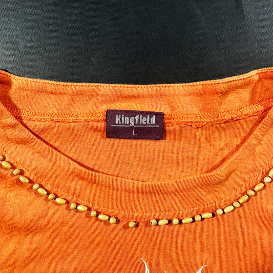 T-shirt - Orange - Size L