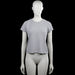 Basic - T-shirt - Light Gray - Size S - Light gray solid T-shirt with a round neck and short sleeves. Straight hem with no visible closures or pockets.