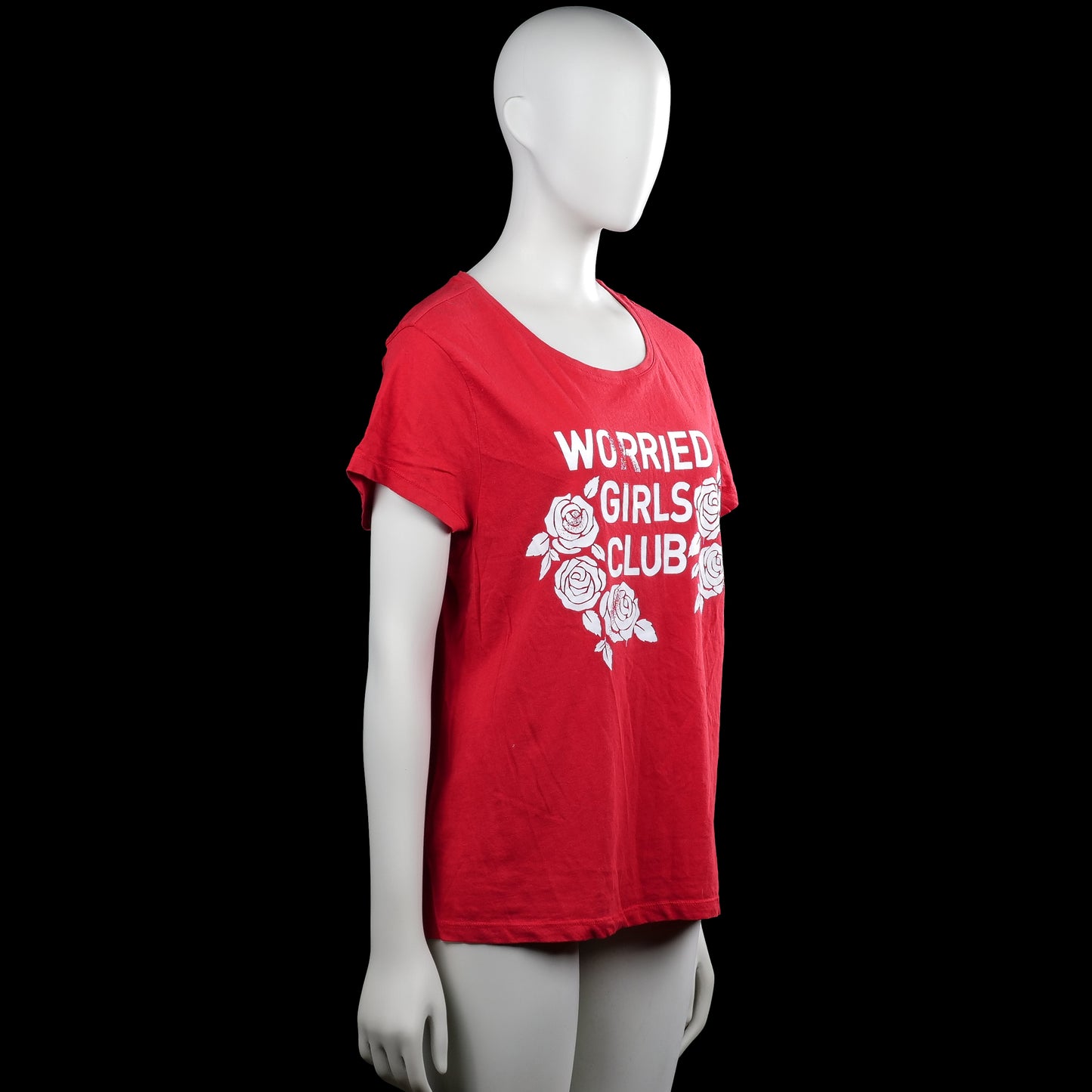 T-shirt - Red & White - Size XL