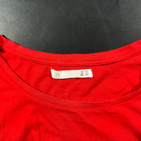 T-shirt - Red & White - Size XL