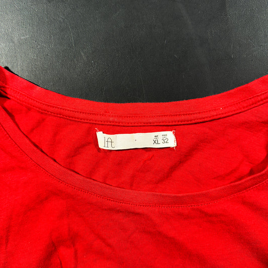 T-shirt - Red & White - Size XL