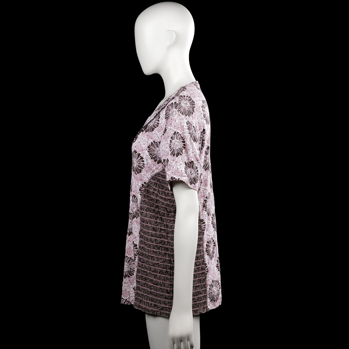 T-shirt - Pink & Black - Size L