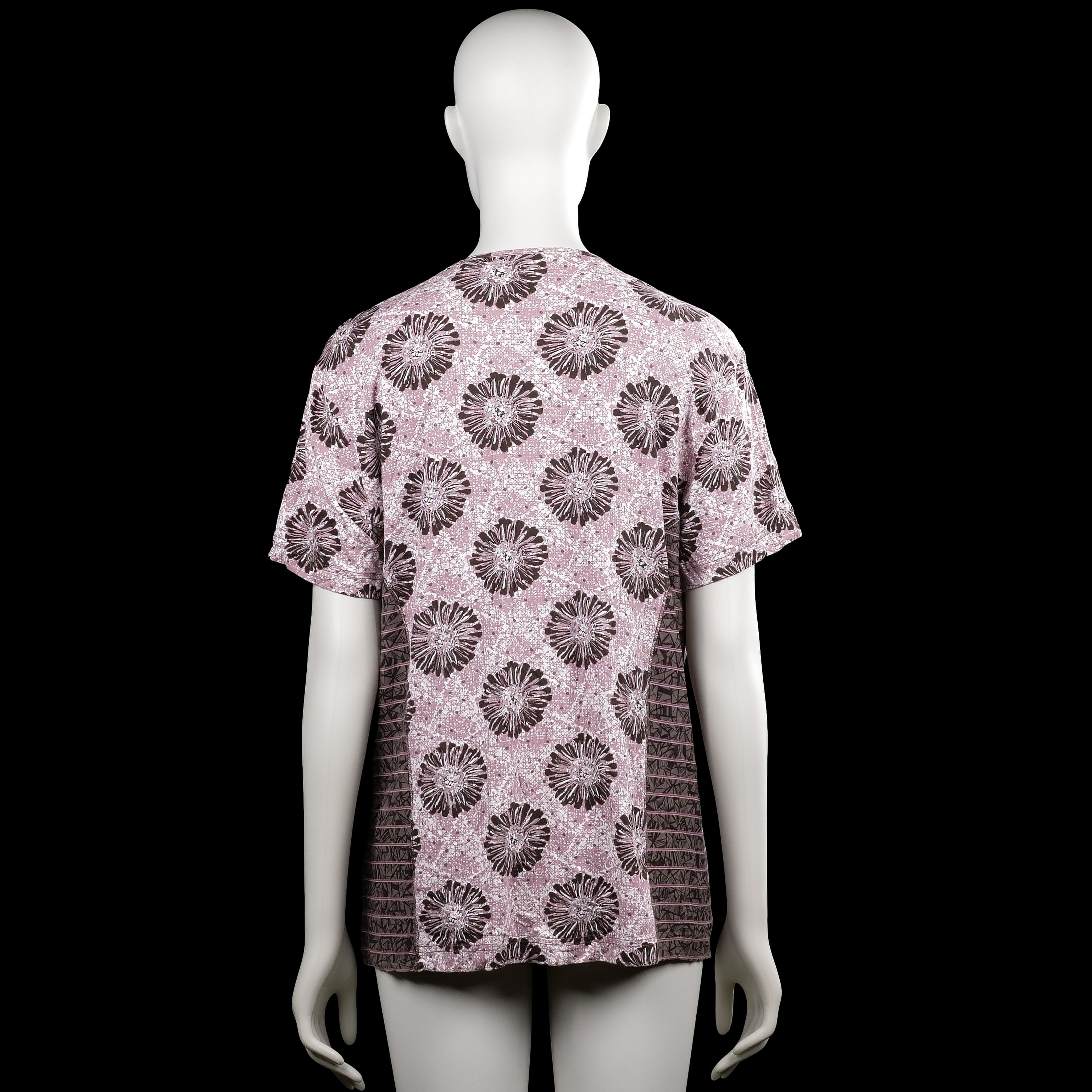 T-shirt - Pink & Black - Size L