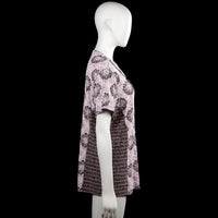 T-shirt - Pink & Black - Size L
