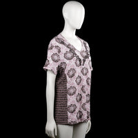 T-shirt - Pink & Black - Size L