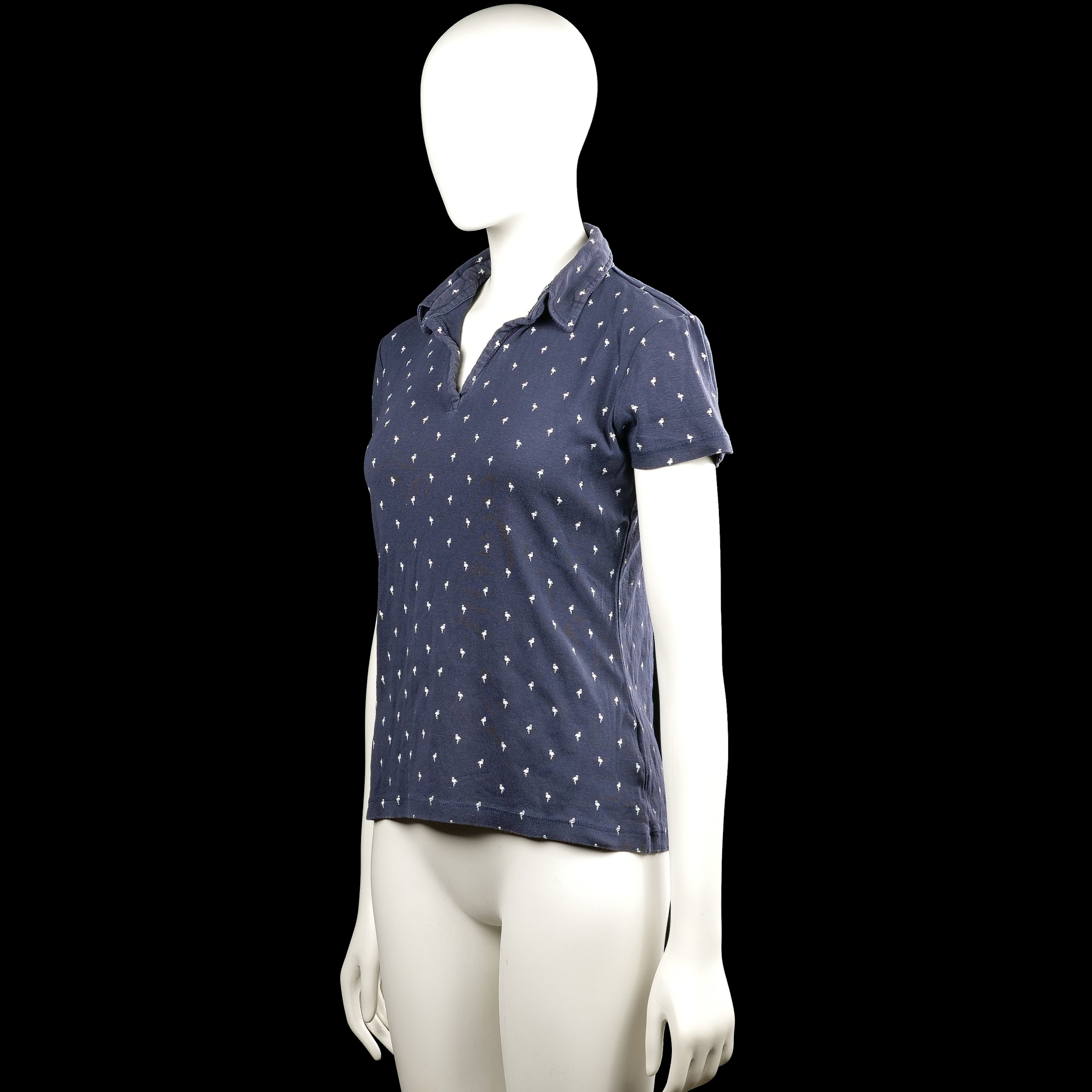 T-shirt - Navy & White - Size M