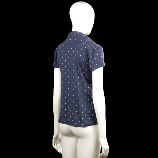 T-shirt - Navy & White - Size M