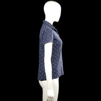 T-shirt - Navy & White - Size M