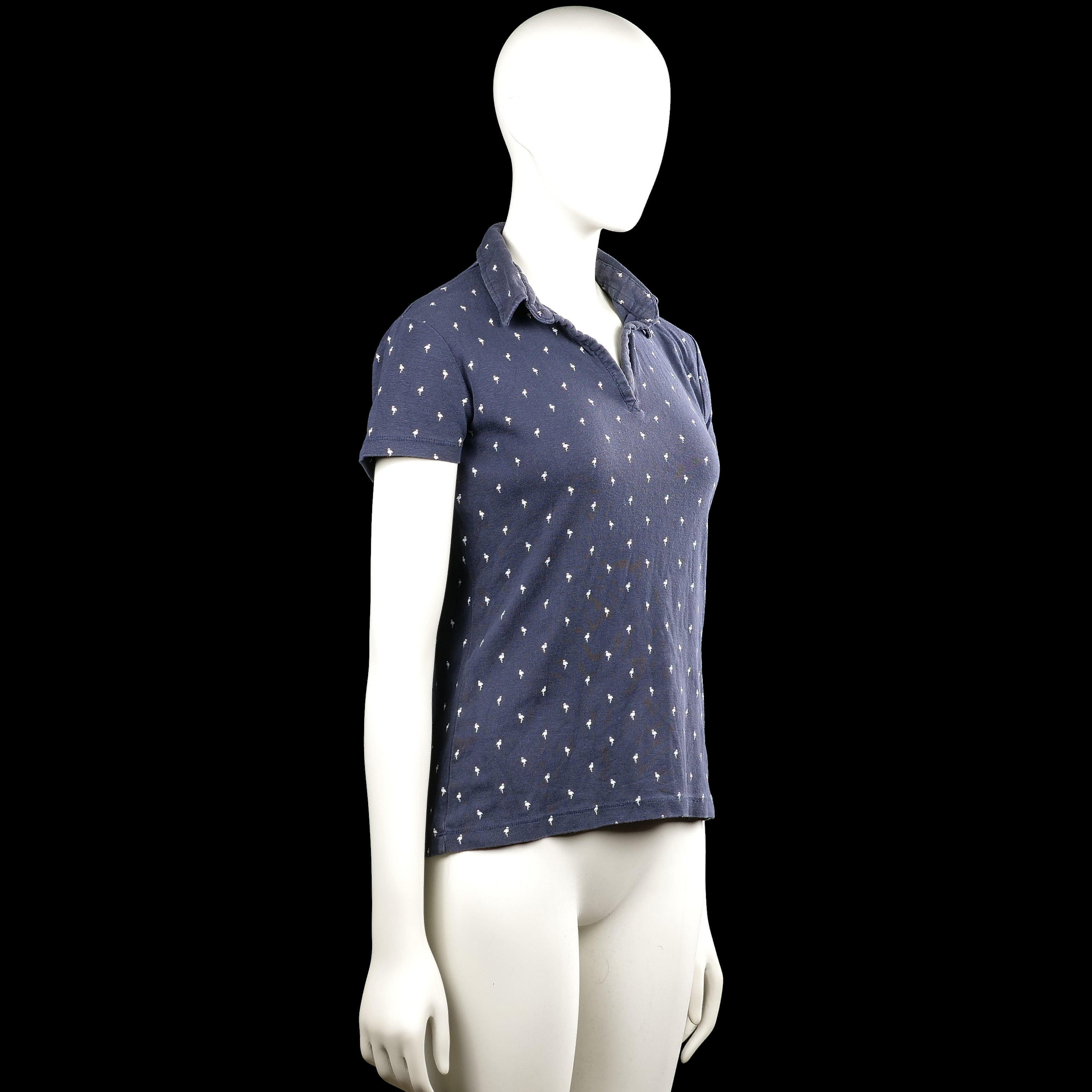 T-shirt - Navy & White - Size M