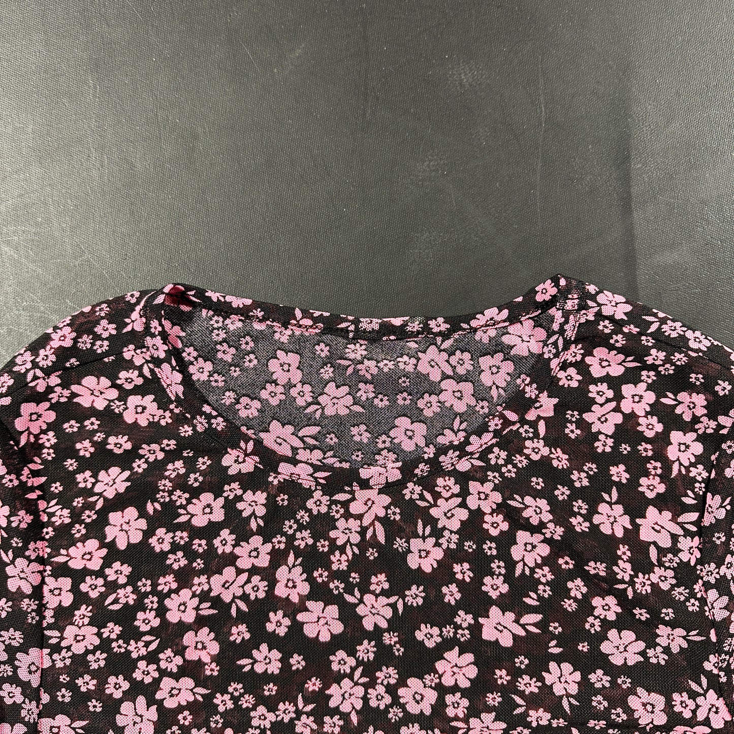 Long-sleeve top - Black & Pink - Size XS