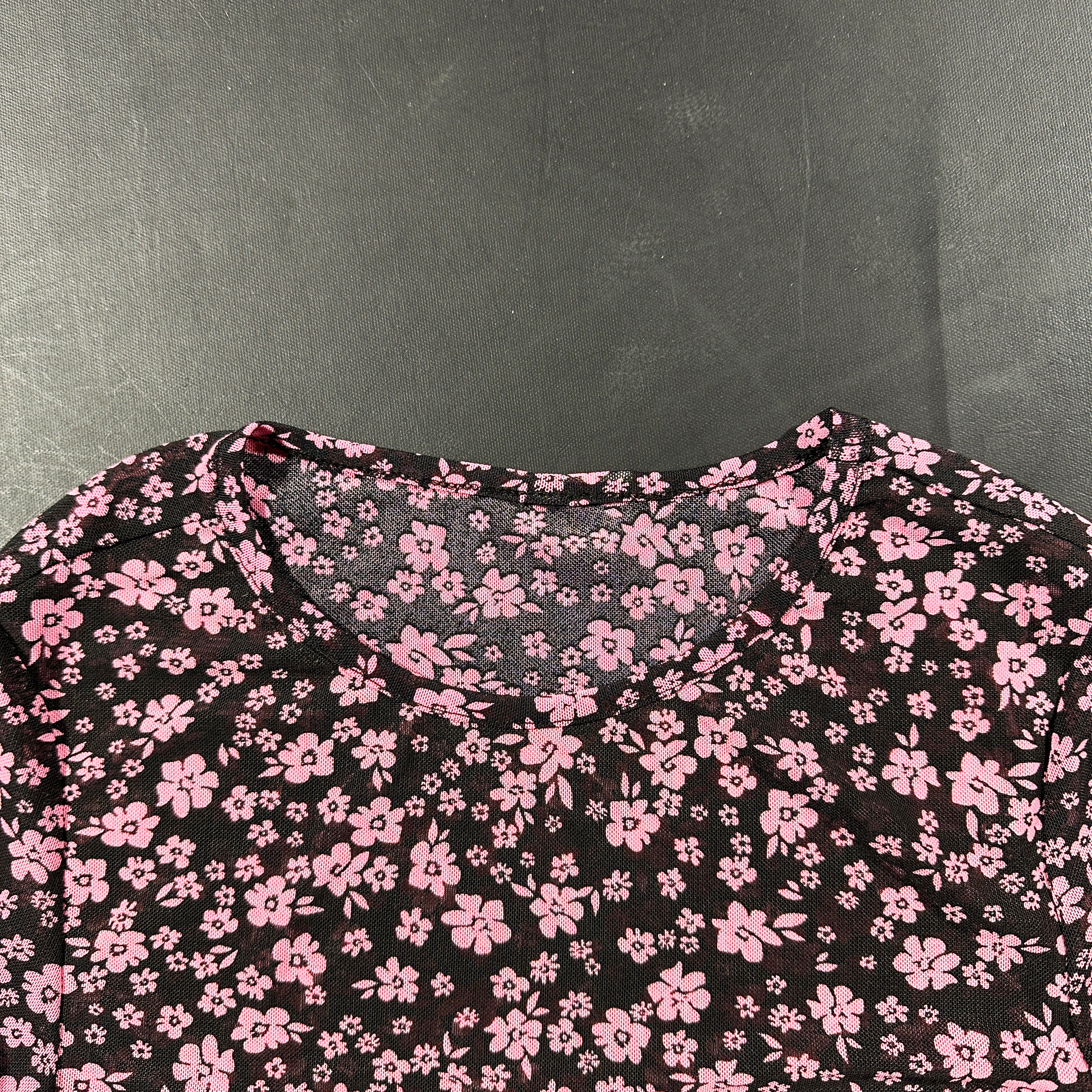 Long-sleeve top - Black & Pink - Size XS