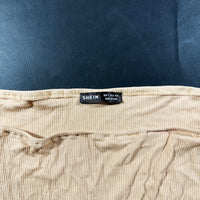 Long-sleeve top - Beige & Pink - Size S