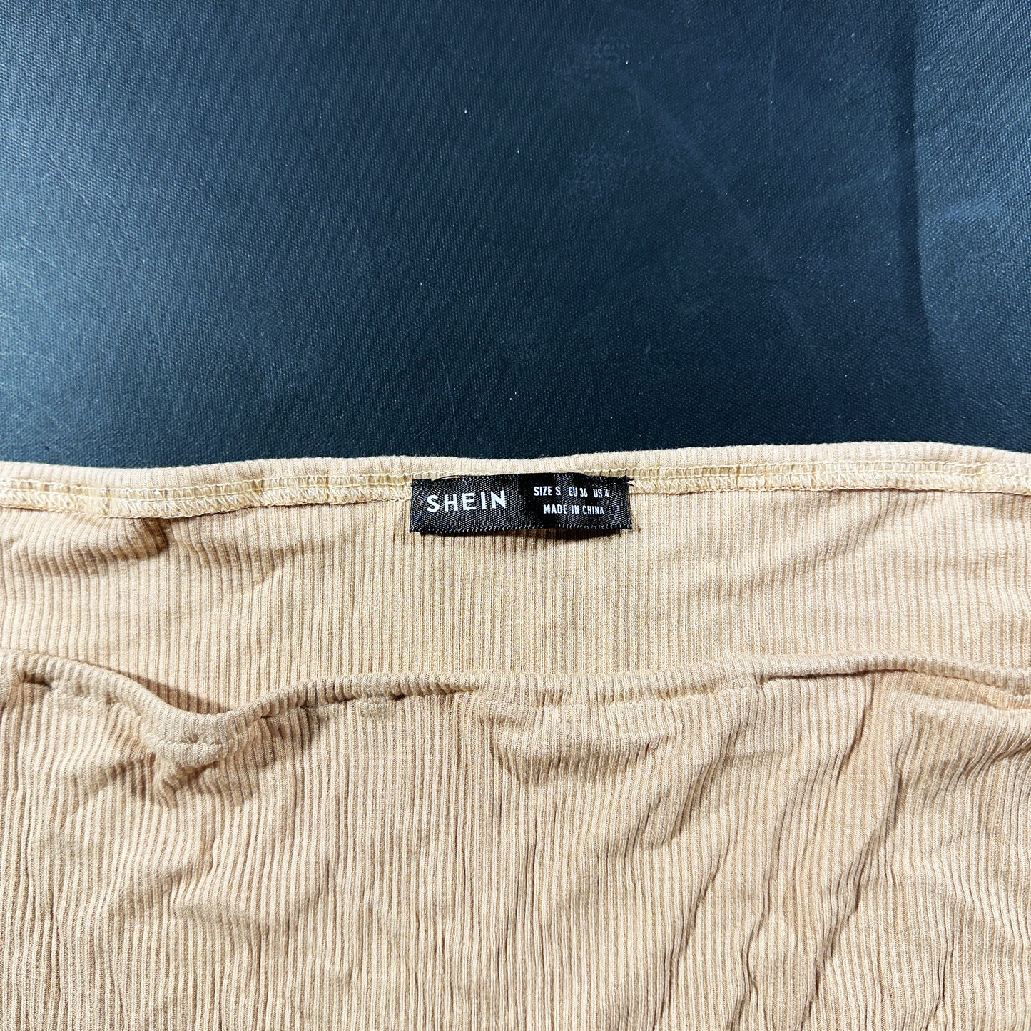 Long-sleeve top - Beige & Pink - Size S
