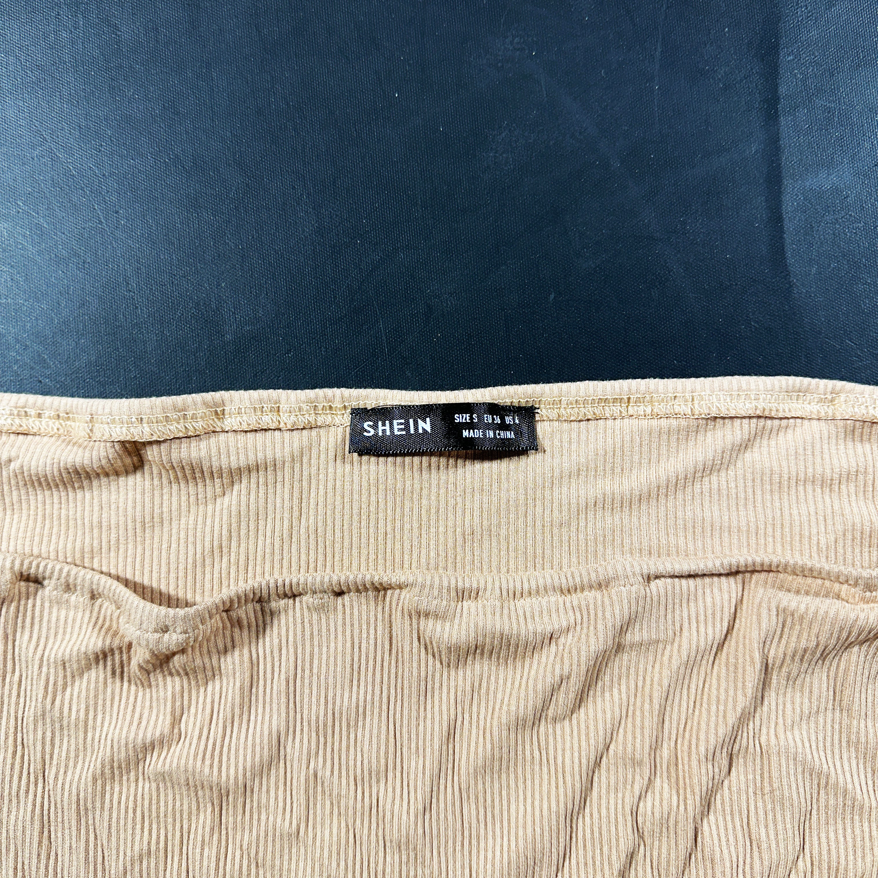 Long-sleeve top - Beige & Pink - Size S