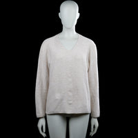 Street one - Long-sleeve top - Ivory - Size 44 - Ivory solid long-sleeve sweater with a V-neckline. Ribbed cuffs and a straight hem.