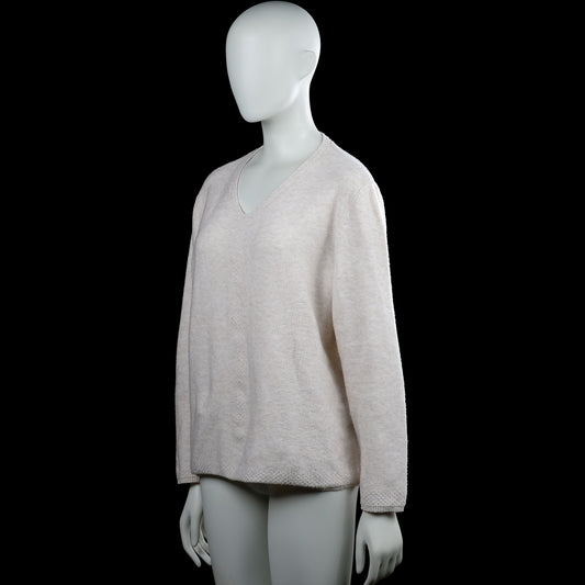 Long-sleeve top - Ivory - Size 44