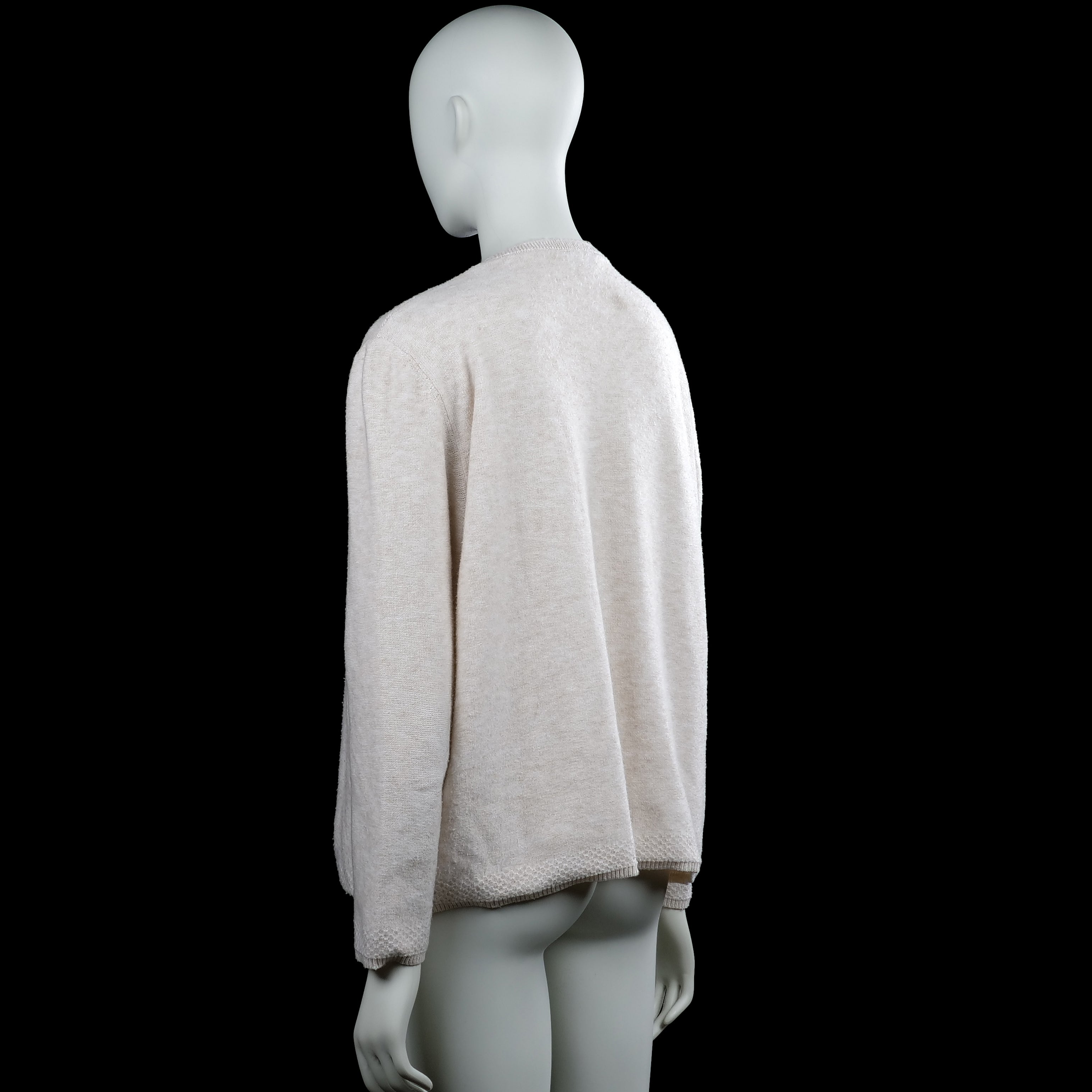 Long-sleeve top - Ivory - Size 44