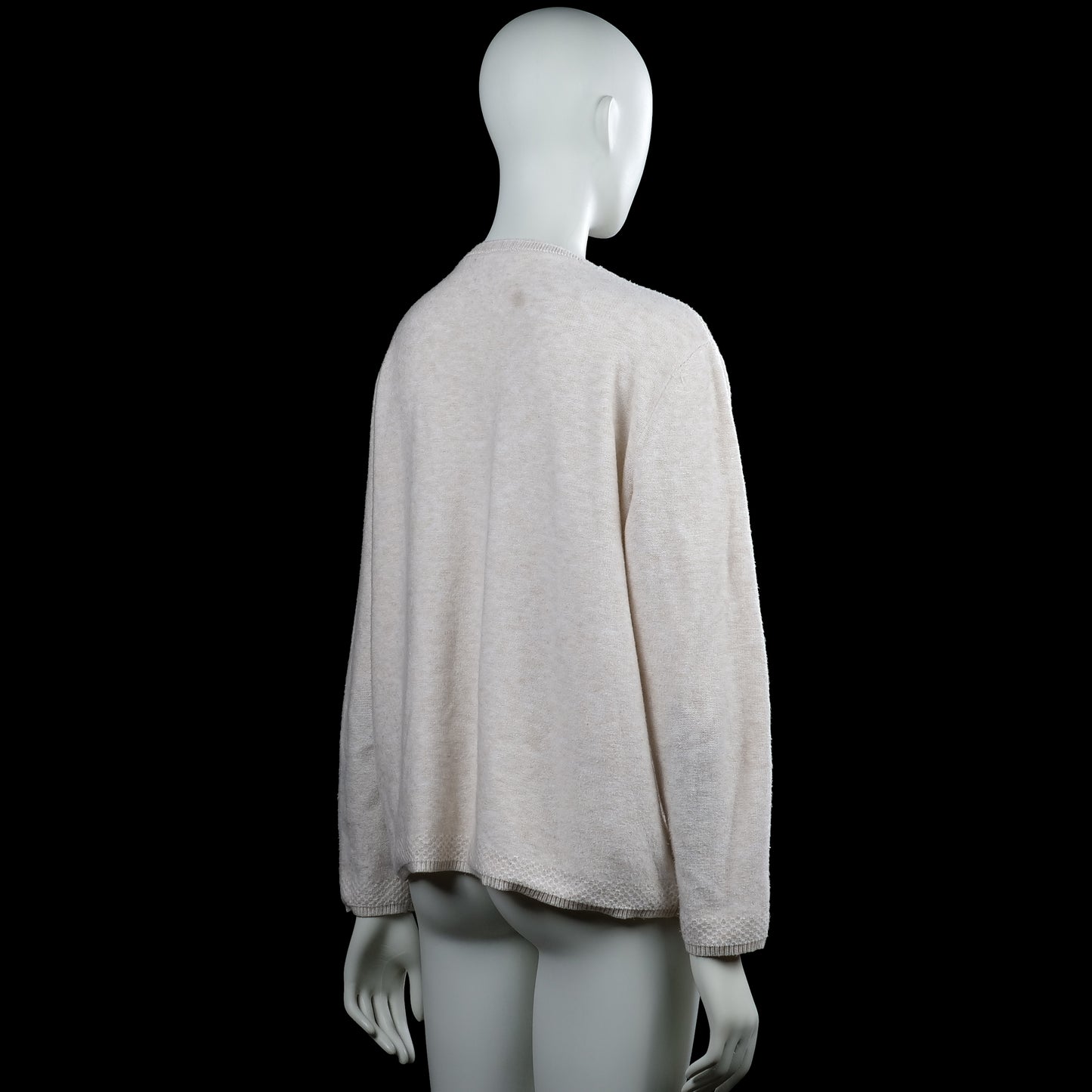 Long-sleeve top - Ivory - Size 44