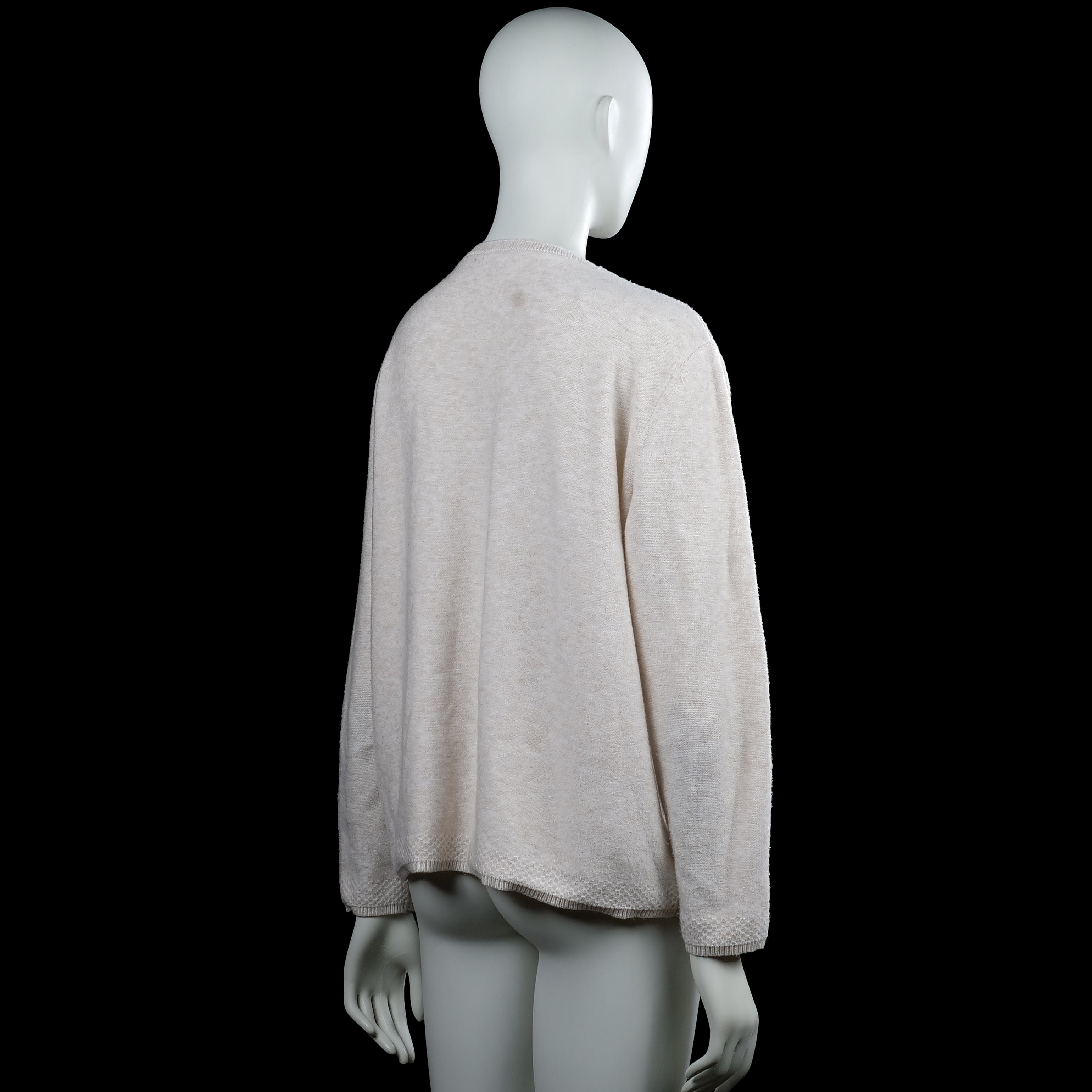 Long-sleeve top - Ivory - Size 44