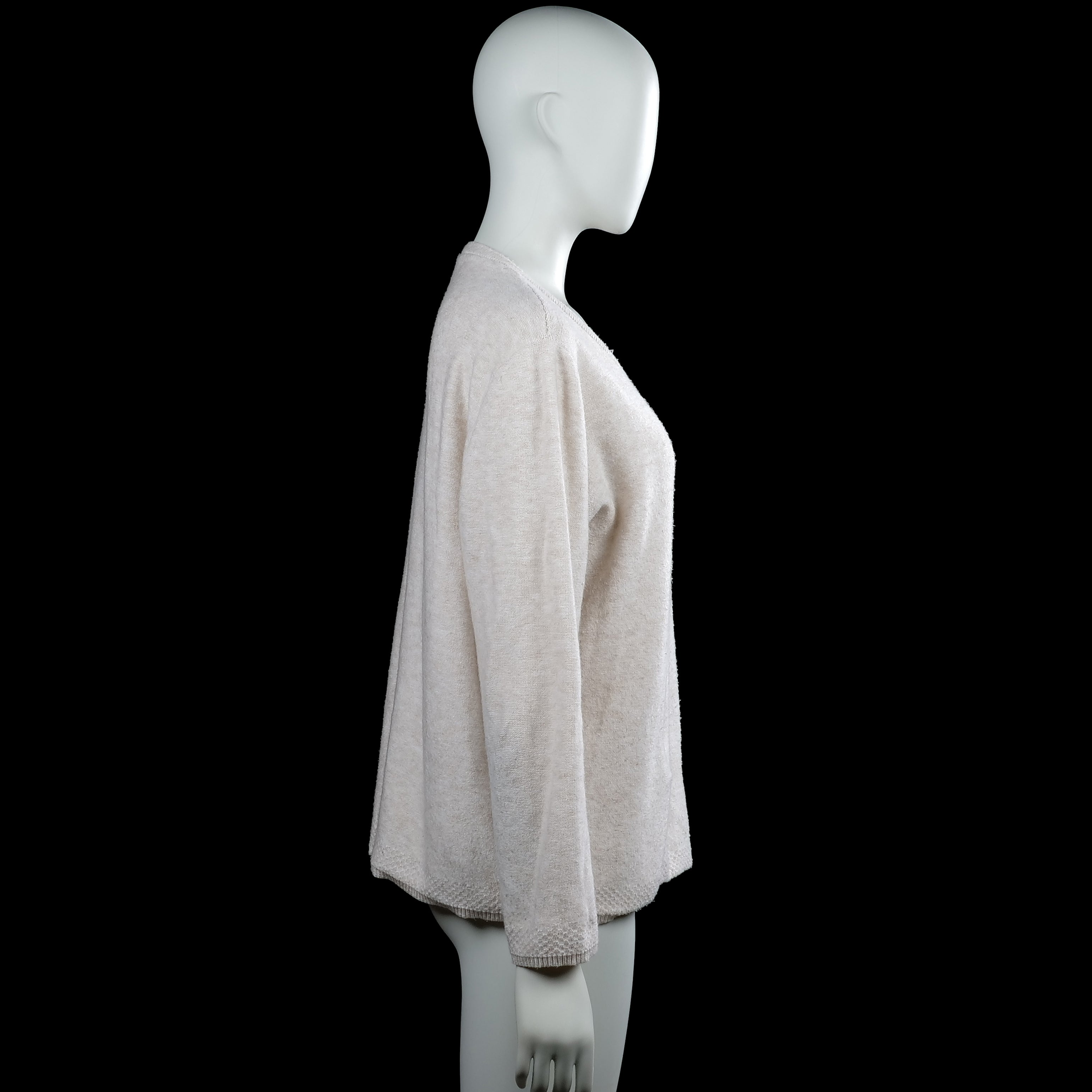 Long-sleeve top - Ivory - Size 44