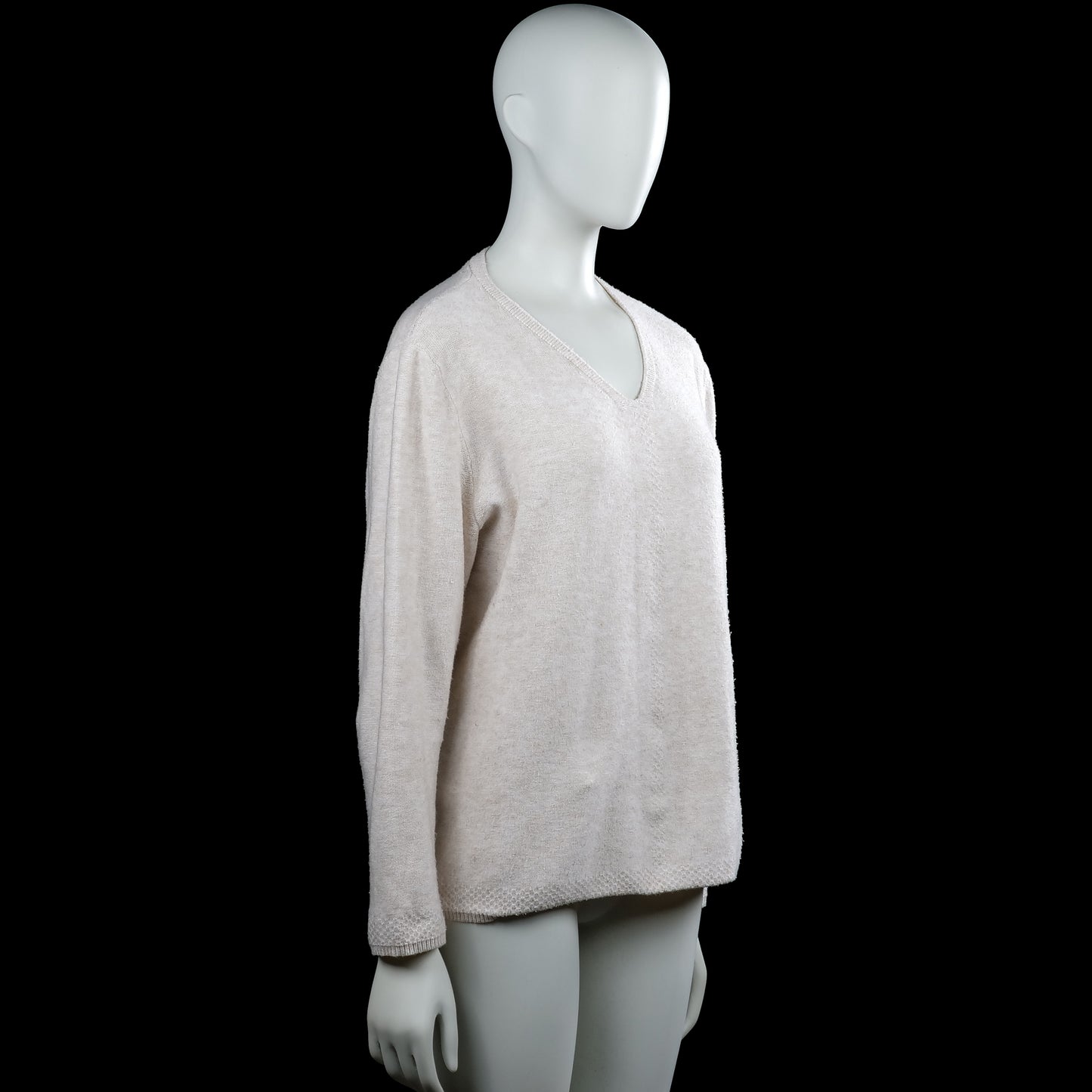 Long-sleeve top - Ivory - Size 44