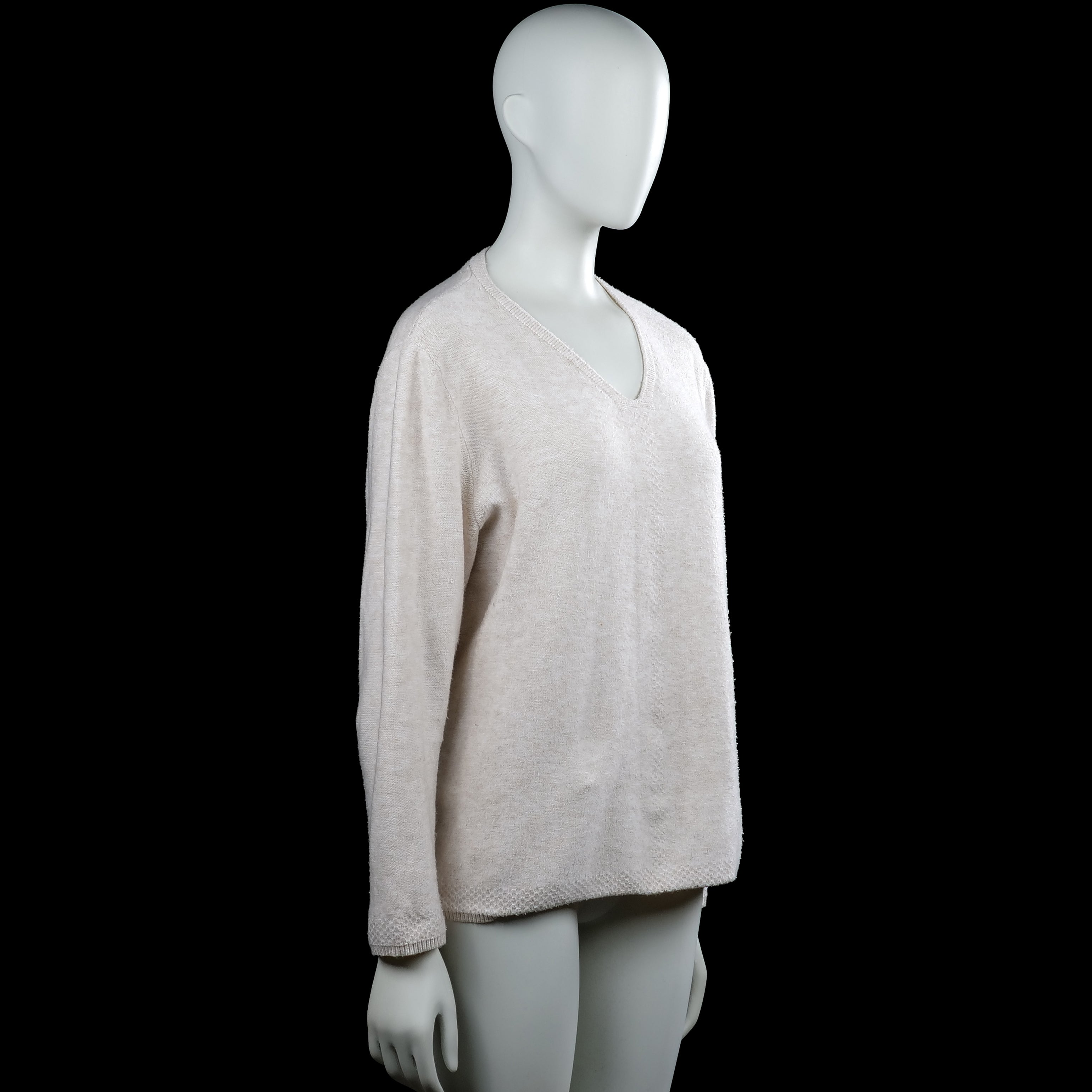 Long-sleeve top - Ivory - Size 44