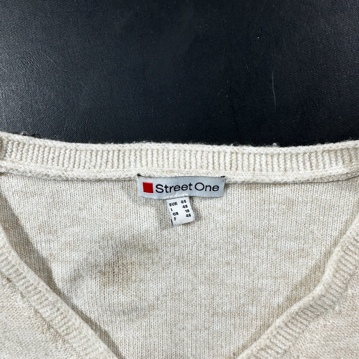 Long-sleeve top - Ivory - Size 44