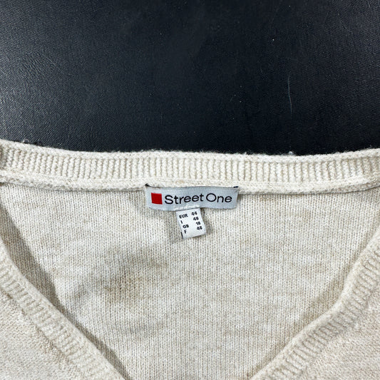 Long-sleeve top - Ivory - Size 44