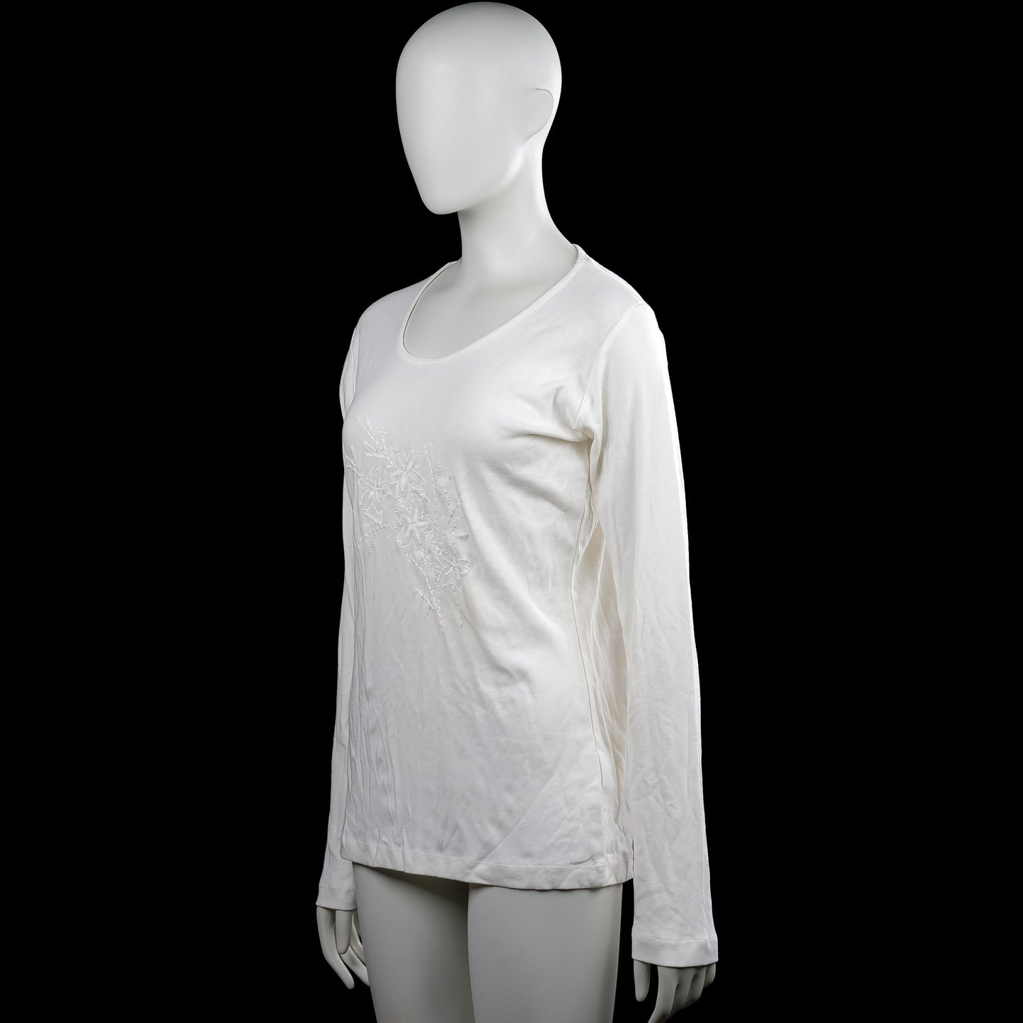 Long-sleeve top - White - Size L