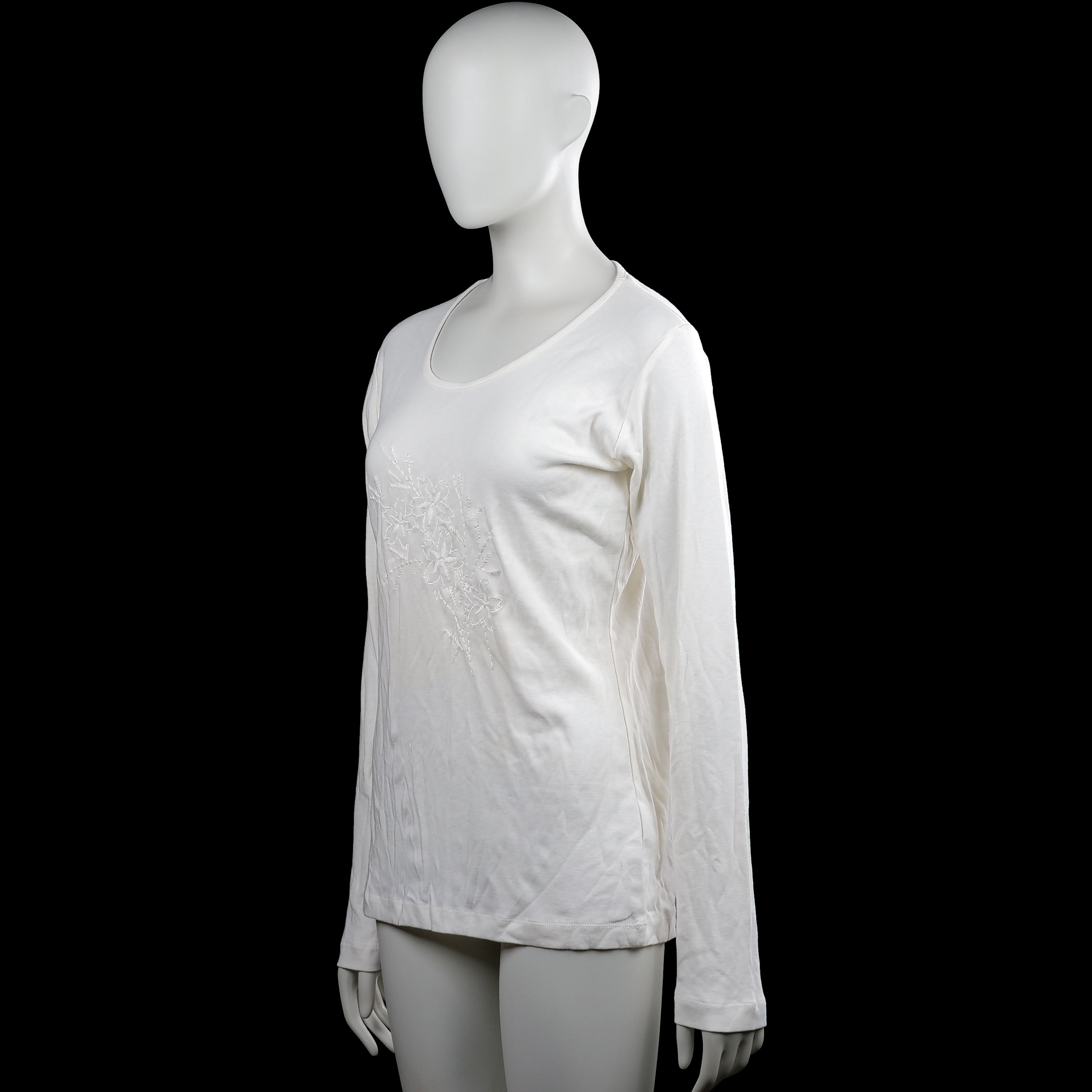 Long-sleeve top - White - Size L