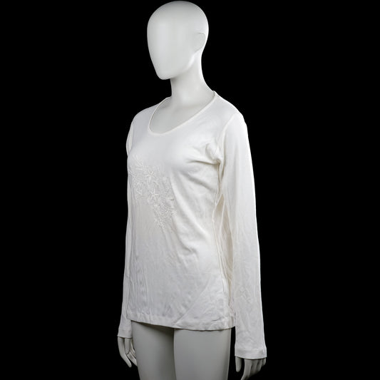 Long-sleeve top - White - Size L