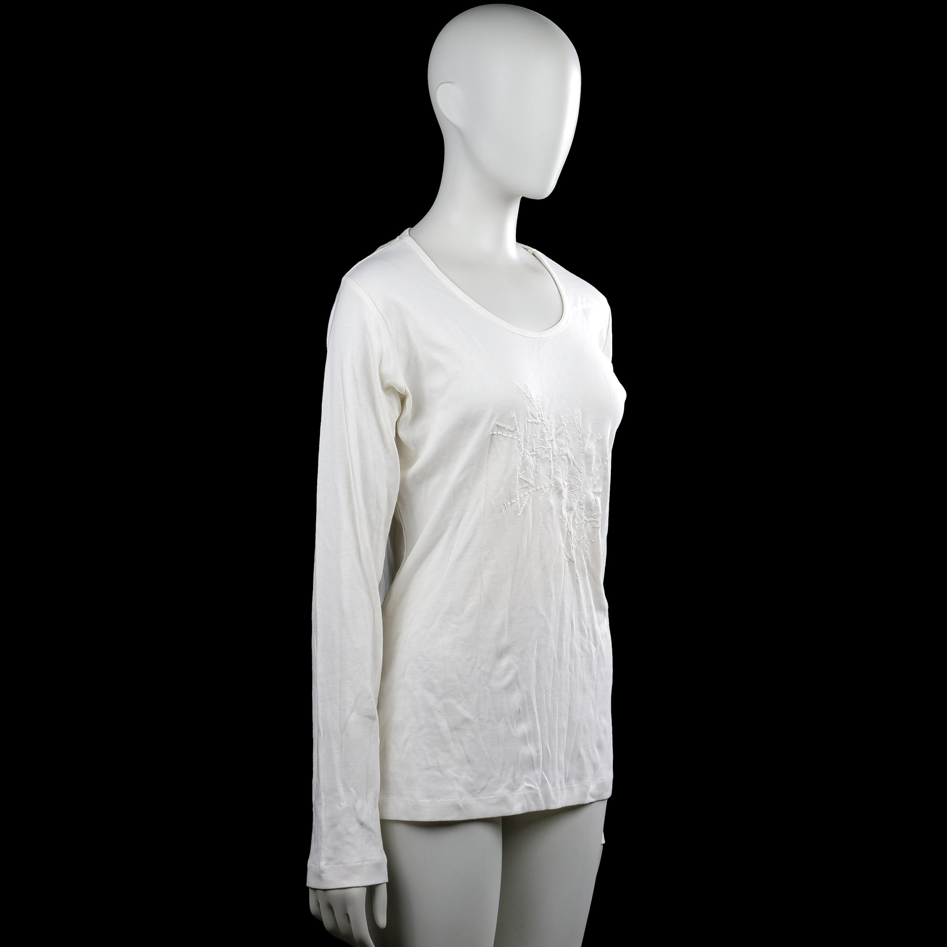 Long-sleeve top - White - Size L