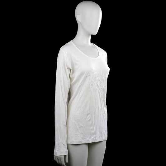 Long-sleeve top - White - Size L