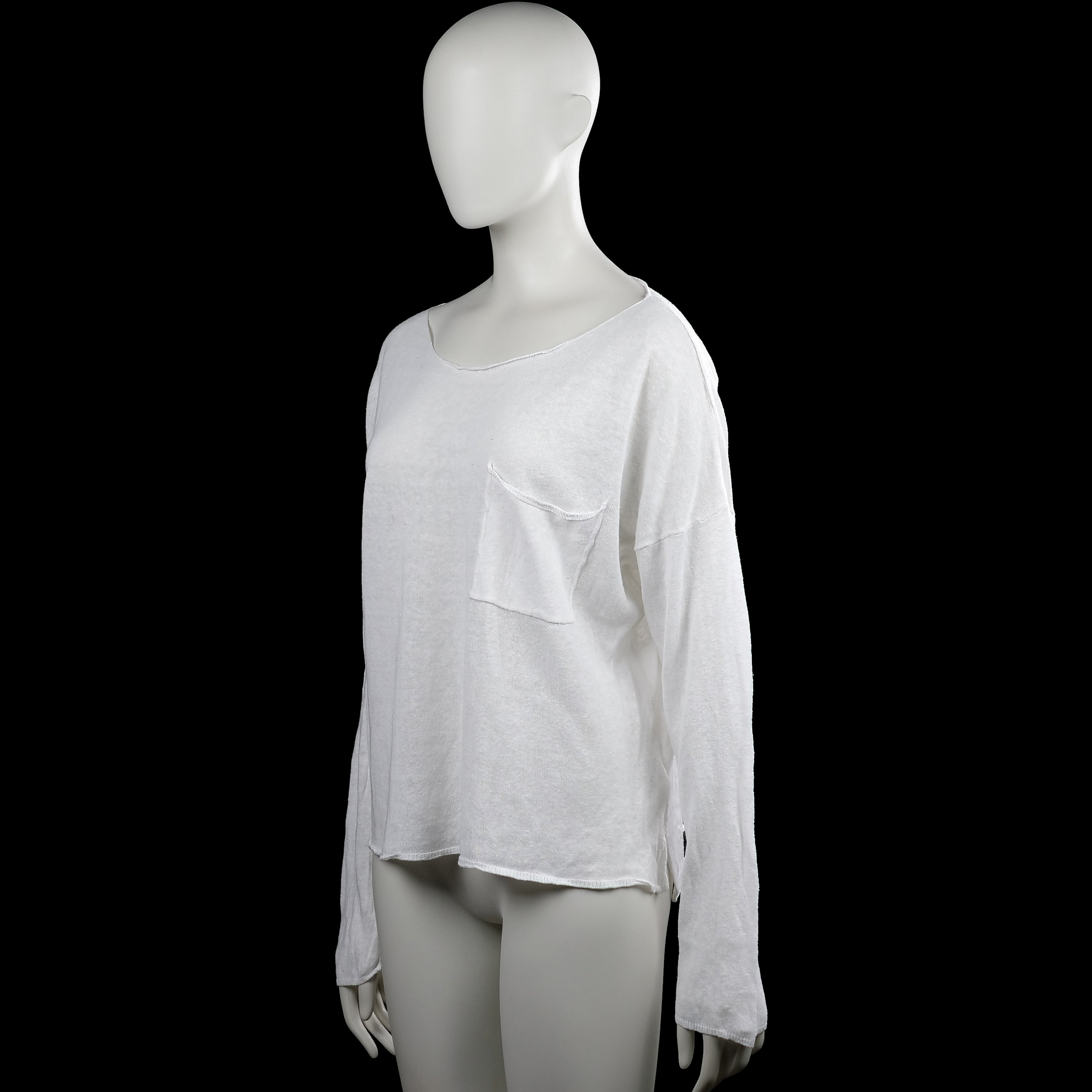 Long-sleeve top - White - Size M