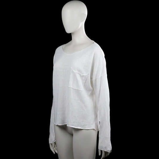 Long-sleeve top - White - Size M