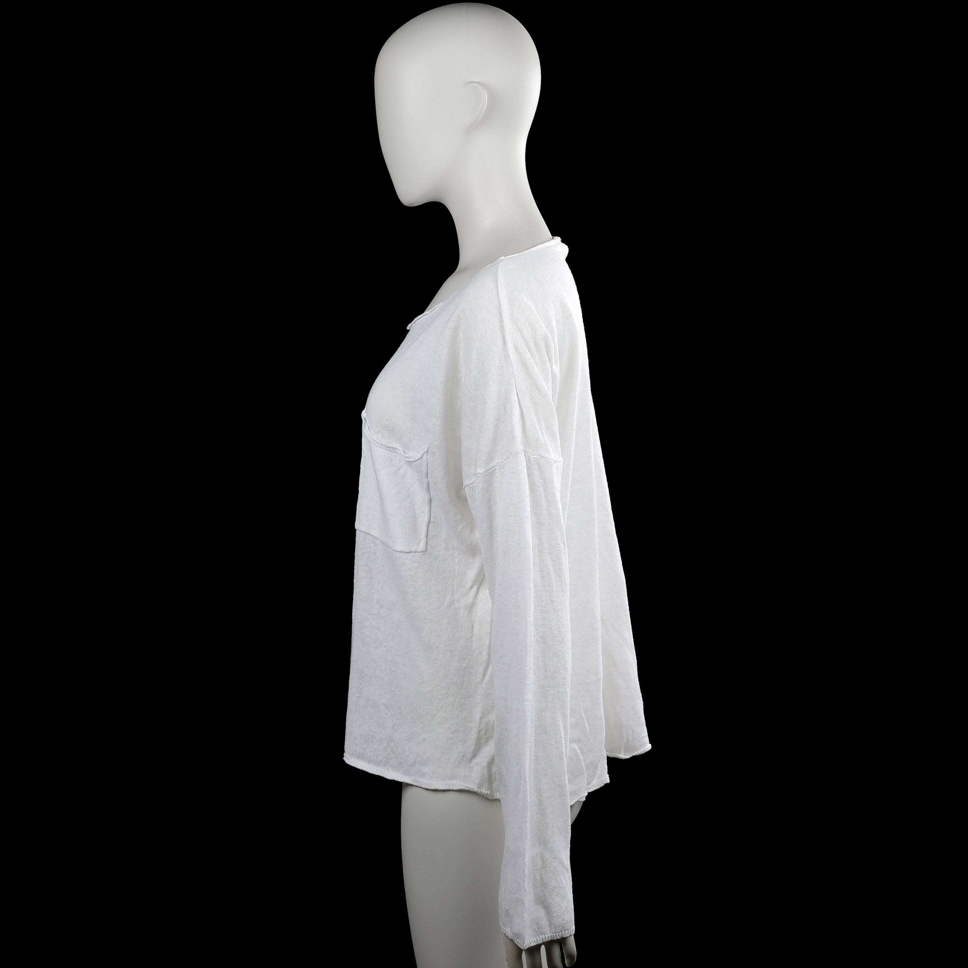 Long-sleeve top - White - Size M