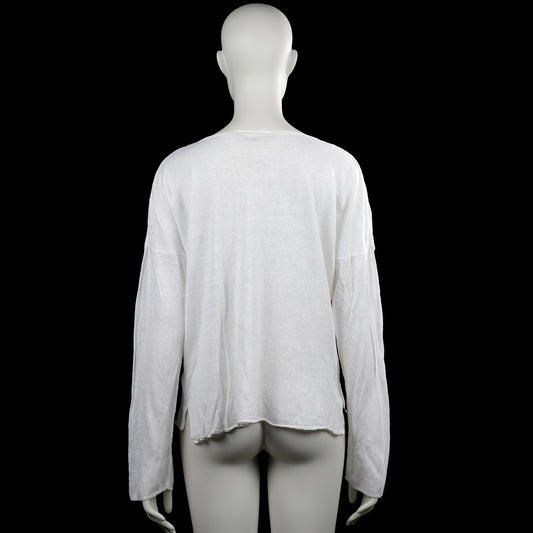 Long-sleeve top - White - Size M