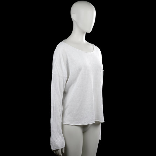 Long-sleeve top - White - Size M