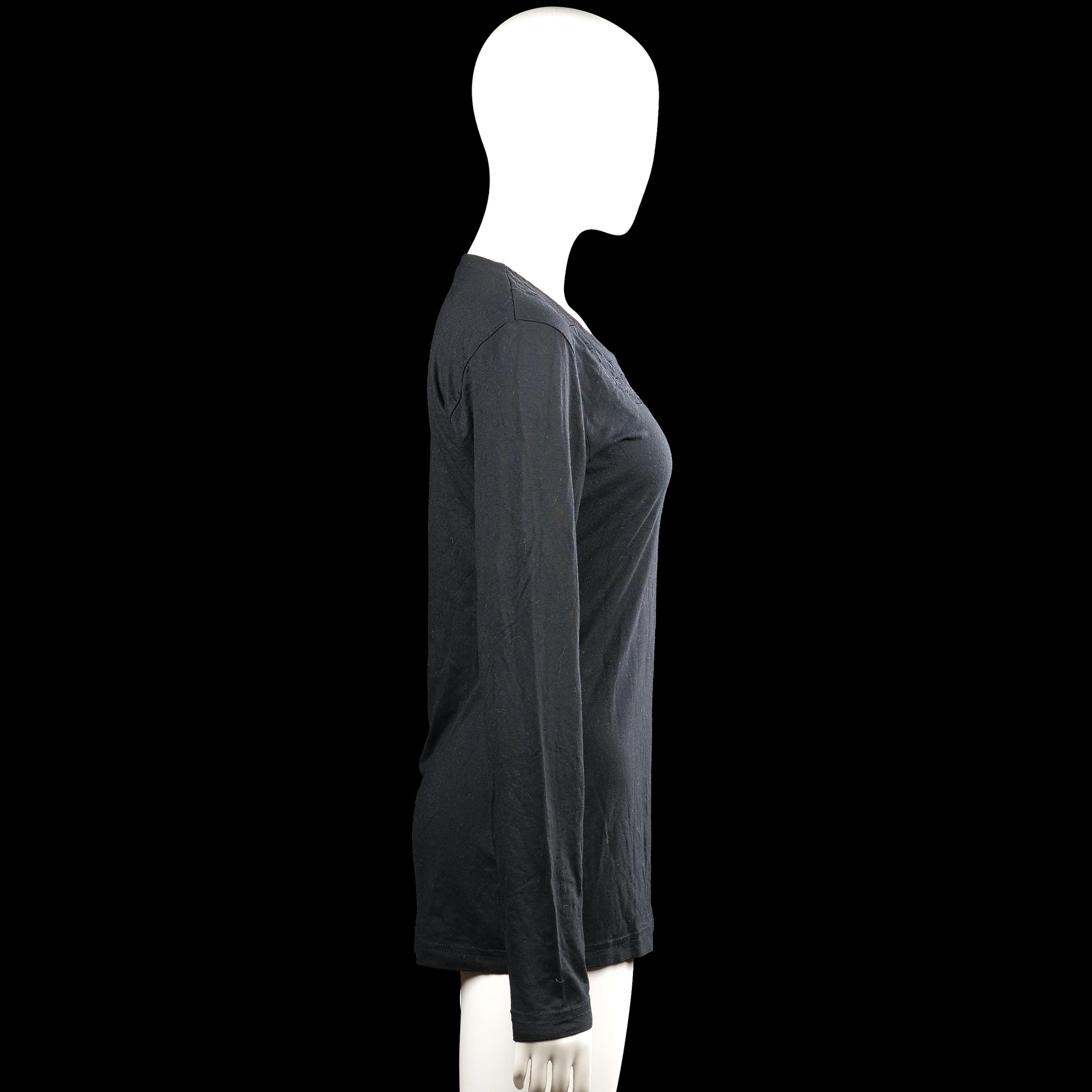 Long-sleeve top - Black - Size 40