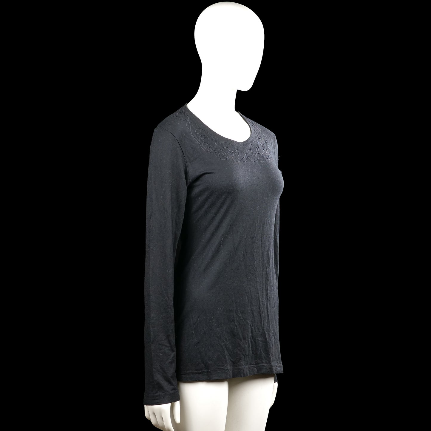 Long-sleeve top - Black - Size 40