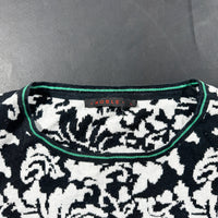 Long-sleeve top - Black & White - Size L