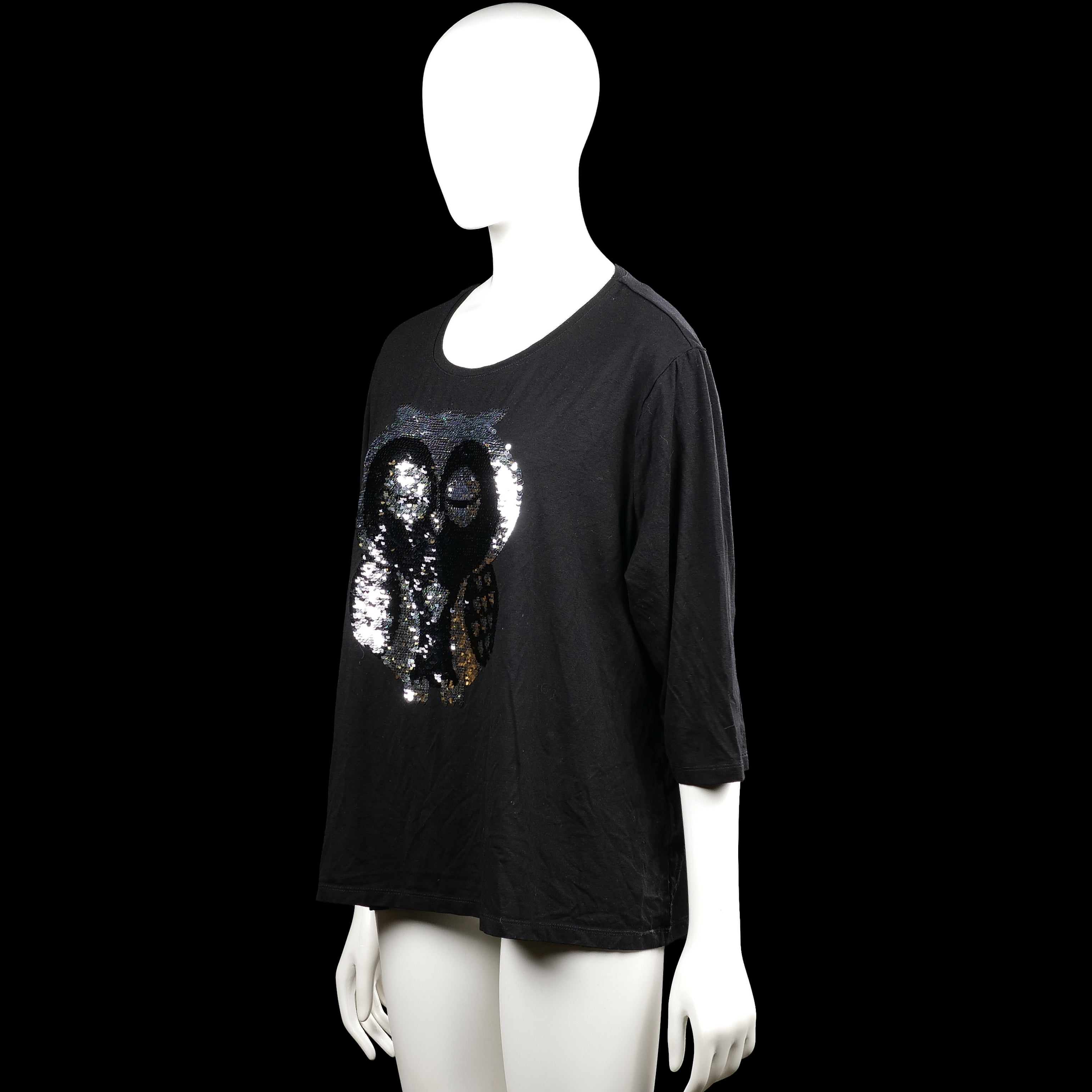 Long-sleeve top - Black - Size XL