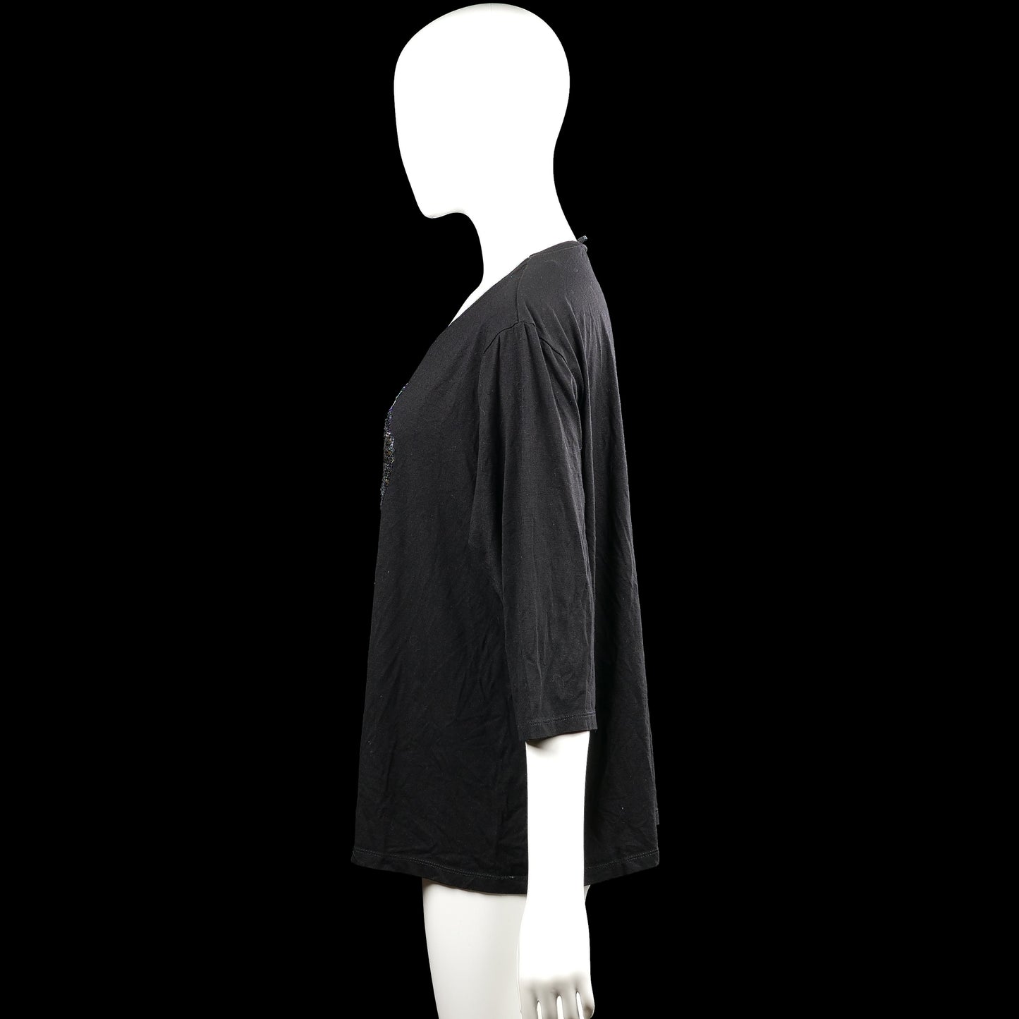 Long-sleeve top - Black - Size XL