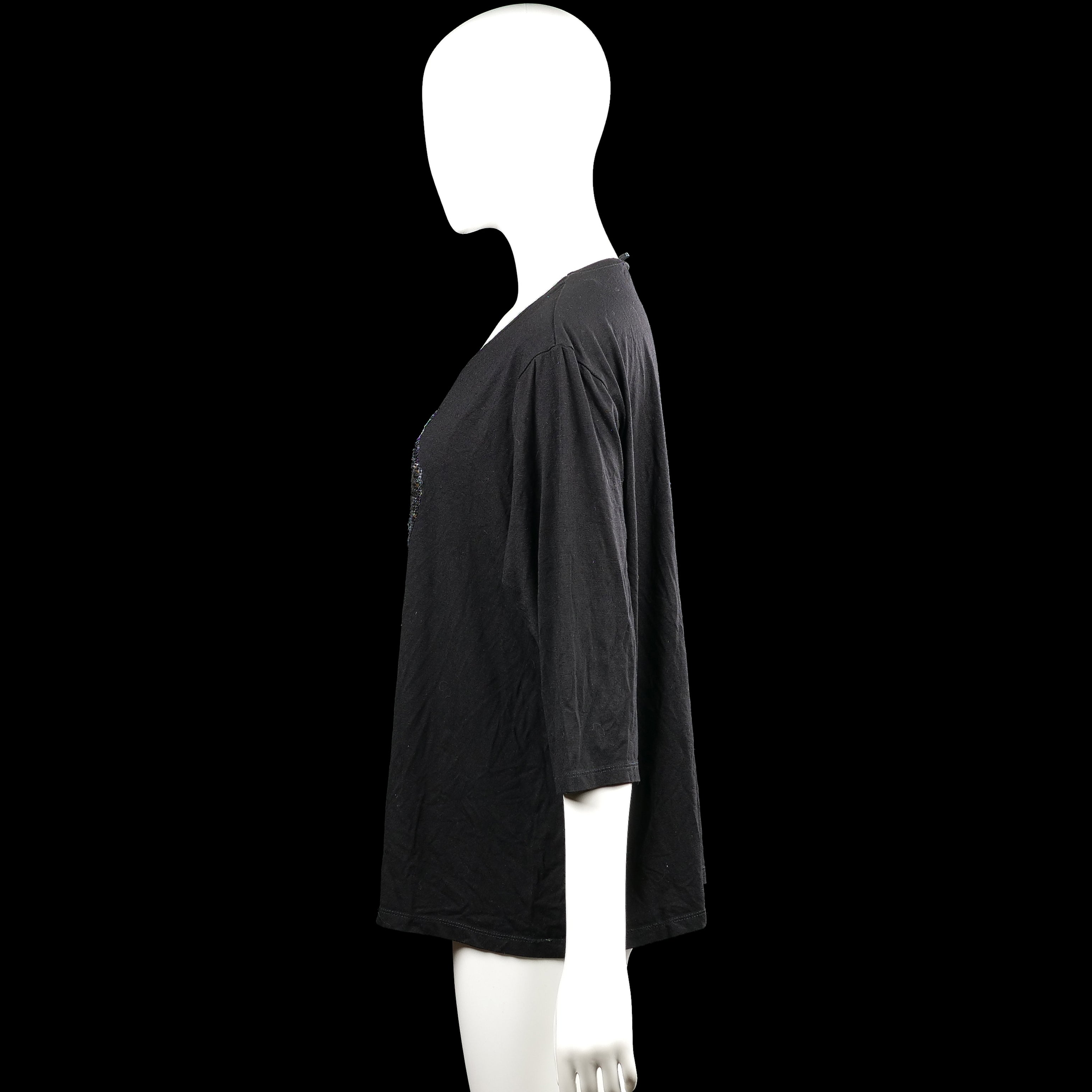Long-sleeve top - Black - Size XL