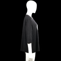 Long-sleeve top - Black - Size XL