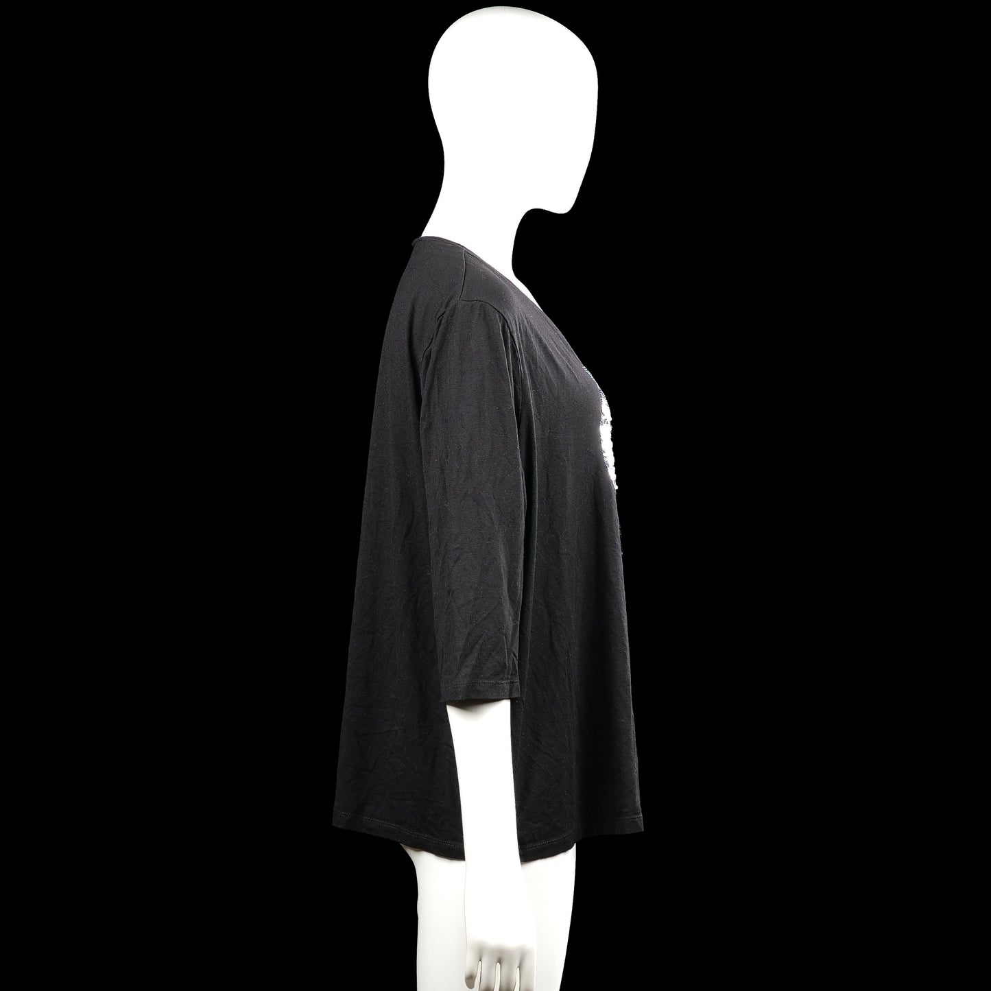 Long-sleeve top - Black - Size XL