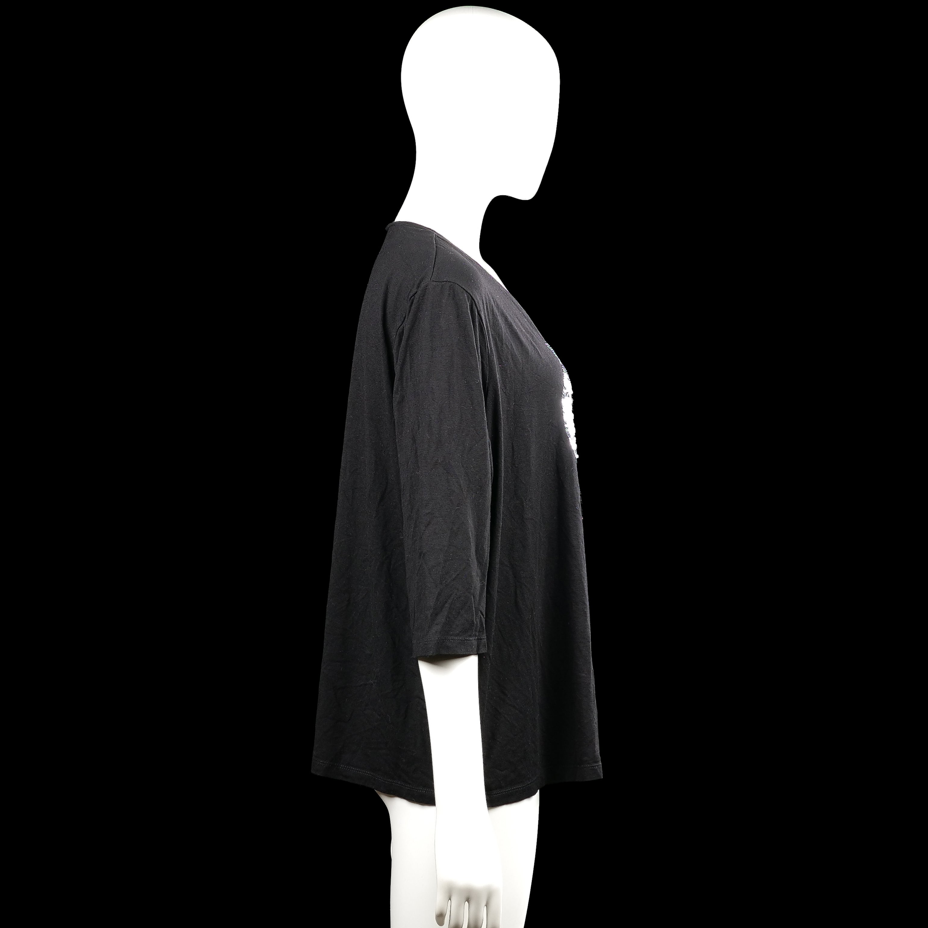 Long-sleeve top - Black - Size XL