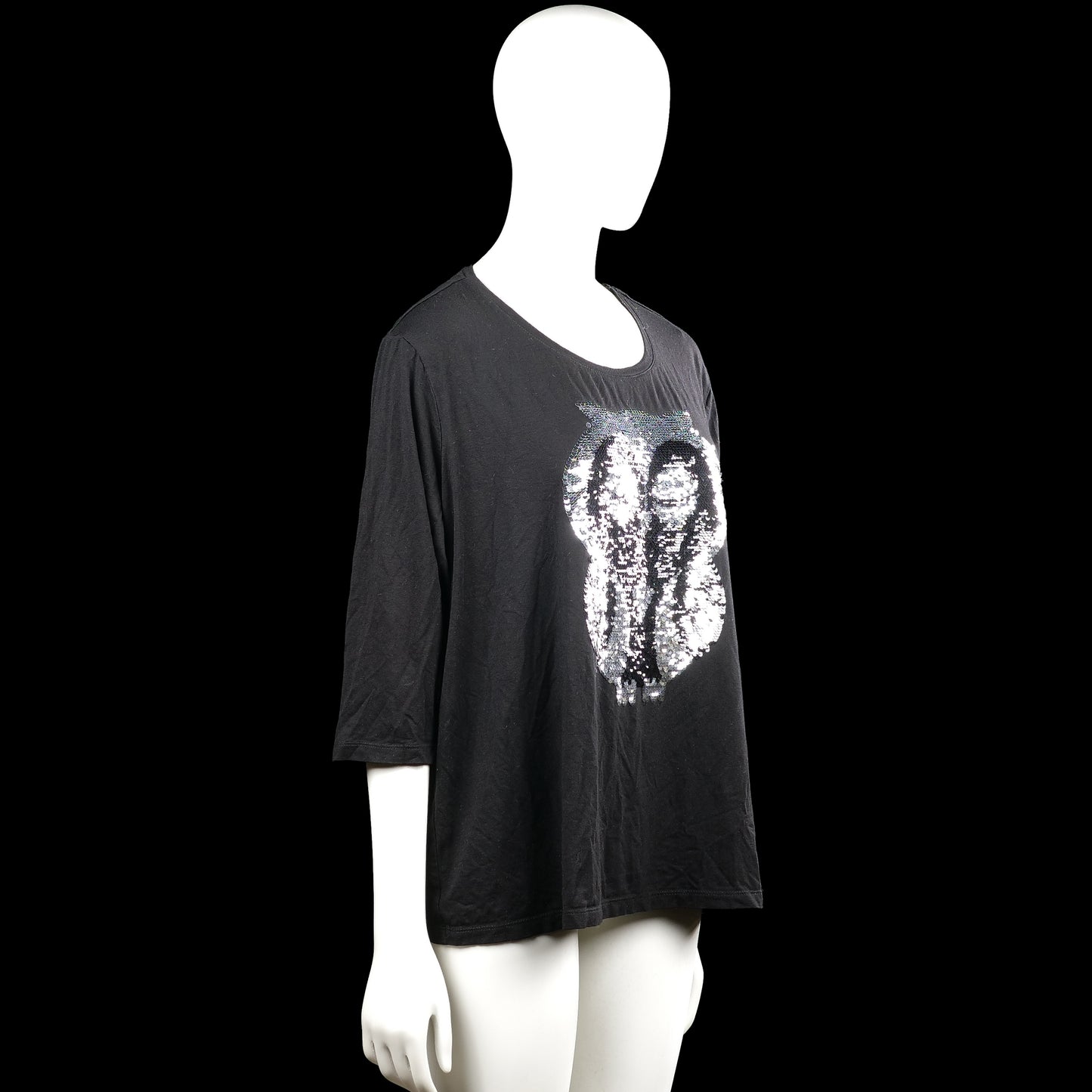 Long-sleeve top - Black - Size XL